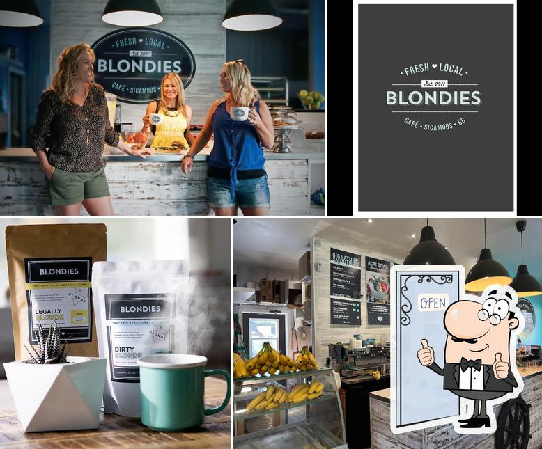 See this picture of Blondies Cafe
