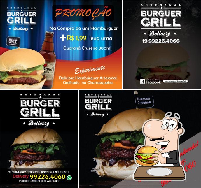 Peça um hambúrguer no Burger Grill