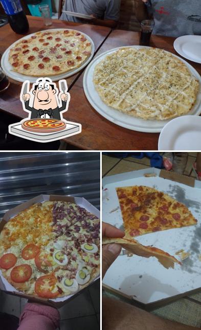 Escolha pizza no Arte Pizza