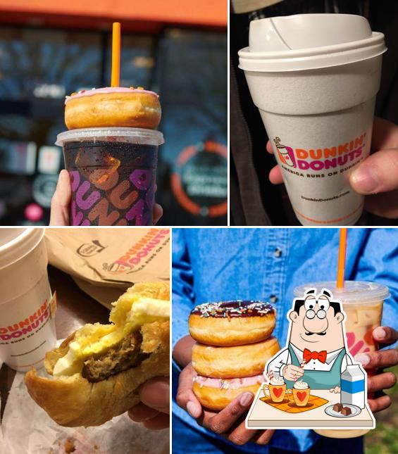 Закажите разнообразные напитки, предлагаемые "Dunkin'"