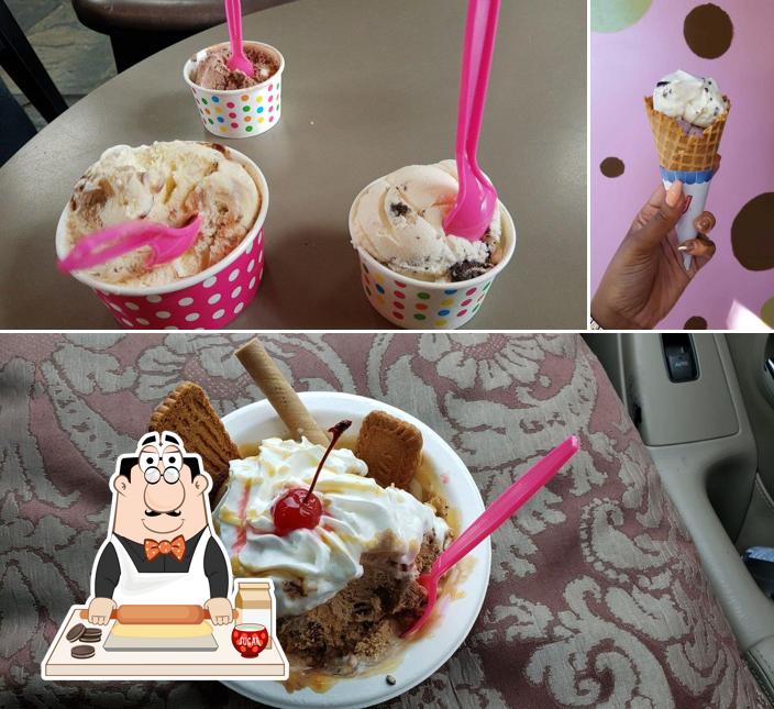 "Susie Scoops Ice Cream & Frozen Yogurt" предлагает широкий выбор сладких блюд