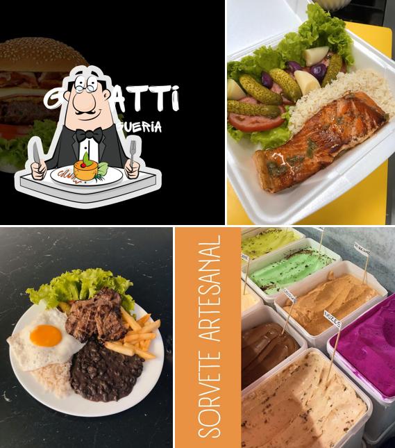 Platos en Gelatti Hamburgueria