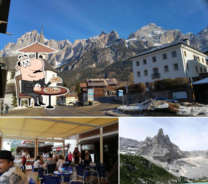 Tra le varie cose da La Terrazza Bar Gelateria pasticceria si possono trovare la esterno e interni