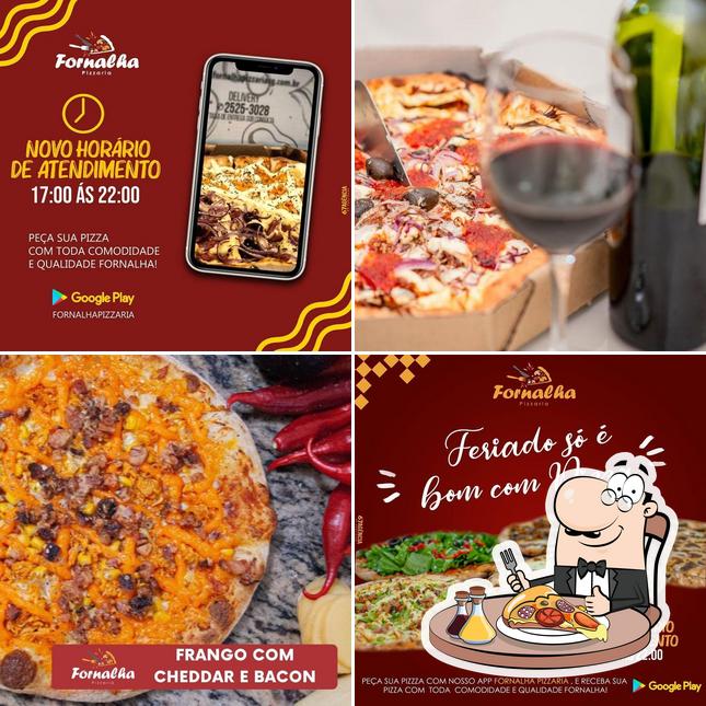 Escolha pizza no Fornalha Pizzaria Delivery