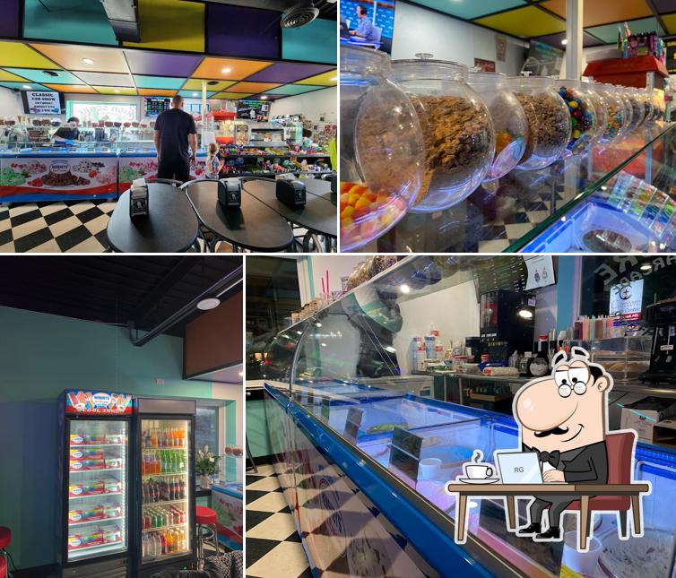 Check out how HIGH SCORE Ice Cream & Arcade looks inside