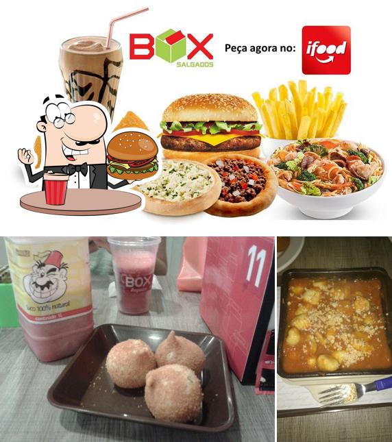 Hambúrguer em Box Lanches