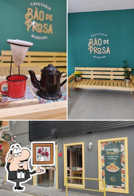 O interior do Cafeteria Bão de Prosa Mineira