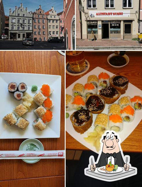 Voici l’image représentant la nourriture et extérieur sur Altstadt Sushi