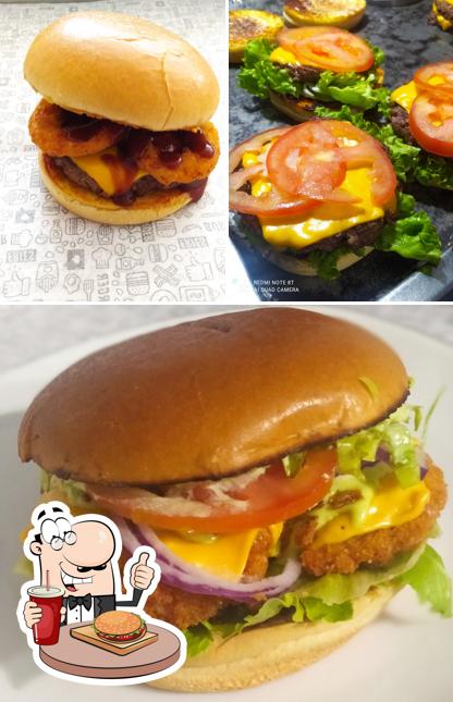 Peça um hambúrguer no Blend's Burguer