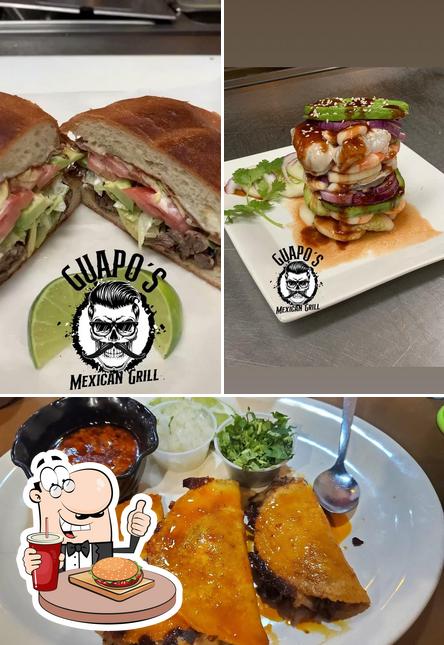 Try out a burger at Guapo’s Mexican Grill