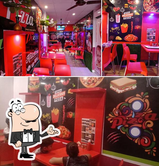 The interior of Pizza