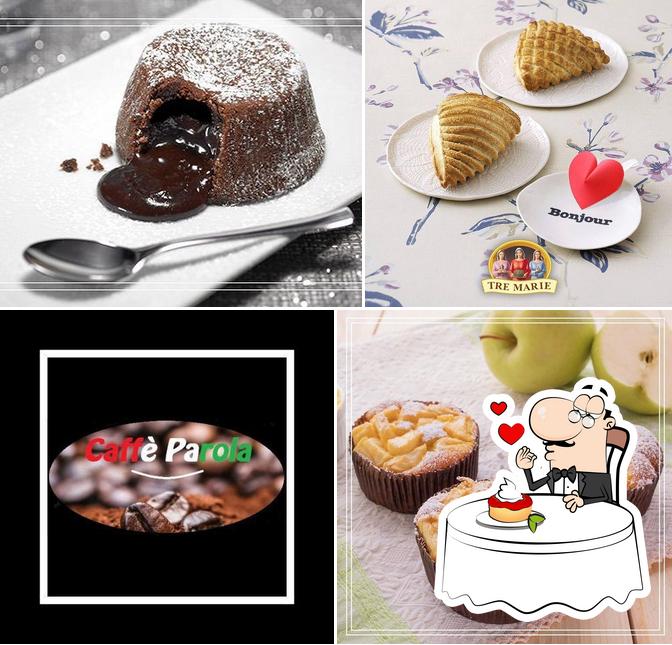 Caffe' Parola Tavola Calda bietet eine Mehrzahl von Desserts 