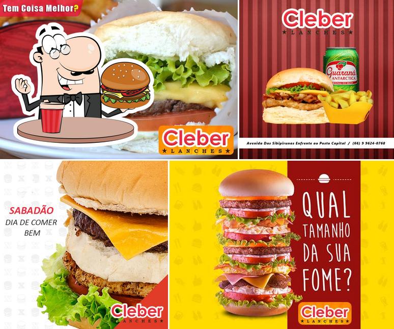 Os hambúrgueres do Cléber Lanches irão satisfazer uma variedade de gostos