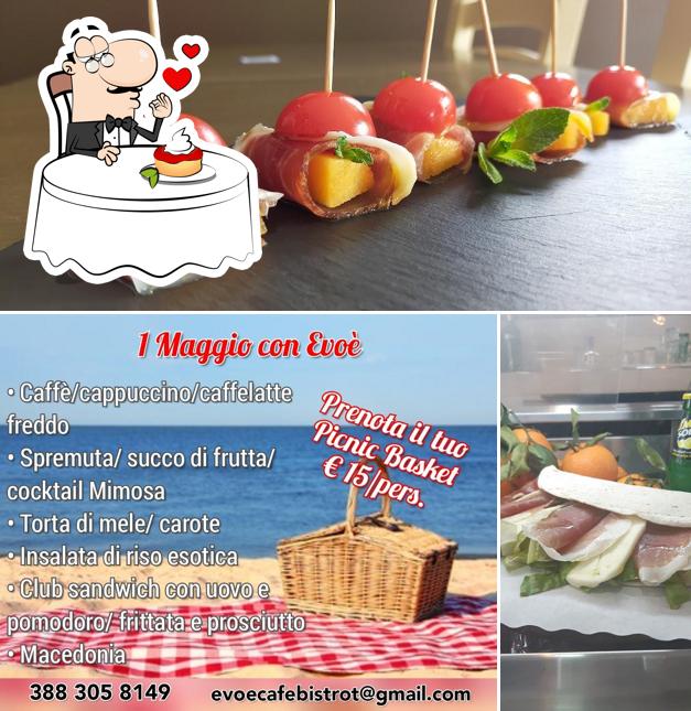 EVOE' CAFE' Rome propone un'ampia gamma di dessert