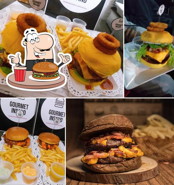 Consiga um hambúrguer no Gourmet Insano