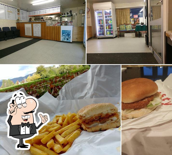 The picture of Trentham Fish & Chip Shop’s interior and food