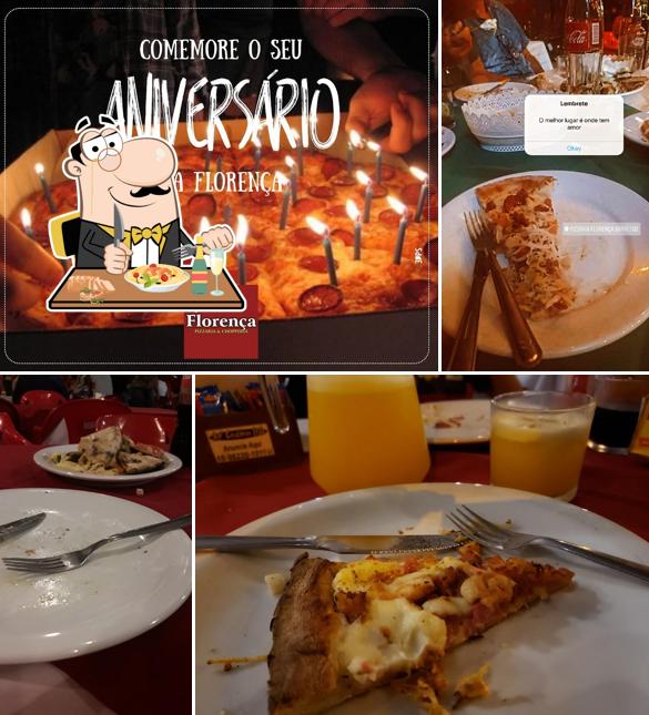 Platos en Florença Pizzaria