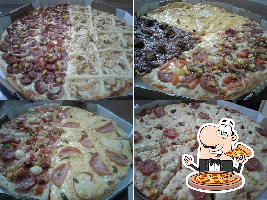 Peça diferentes estilos de pizza