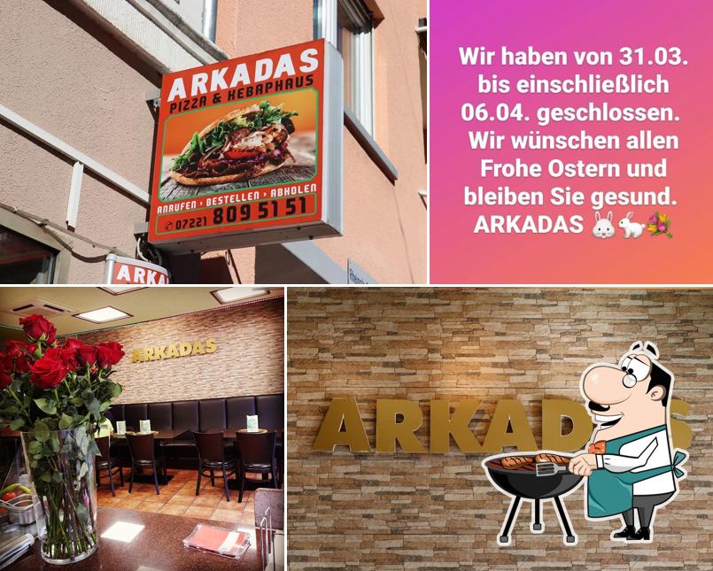 Это снимок ресторана "Arkadas Döner und Pizza"