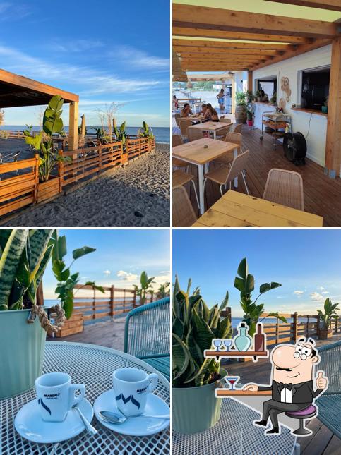 Gli interni di Navì Bistrot del Mare