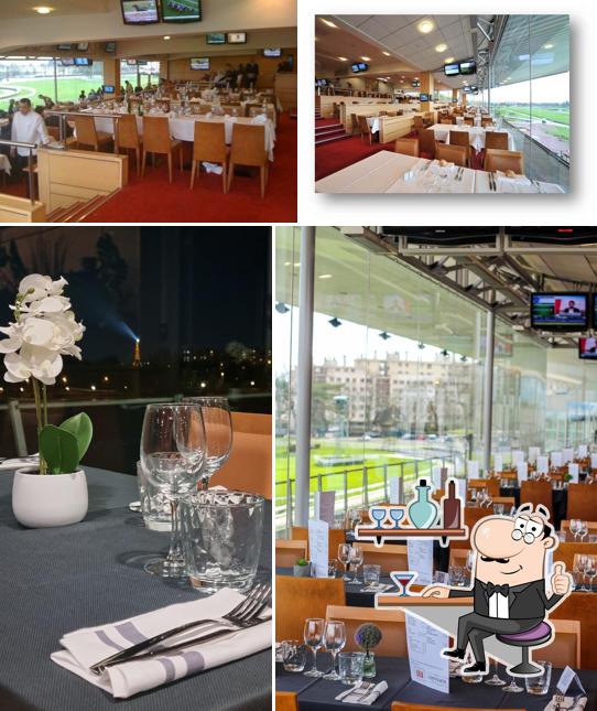 L'intérieur de Restaurant Panoramique "Bistrot des Familles" de l'Hippodrome de Saint-Cloud