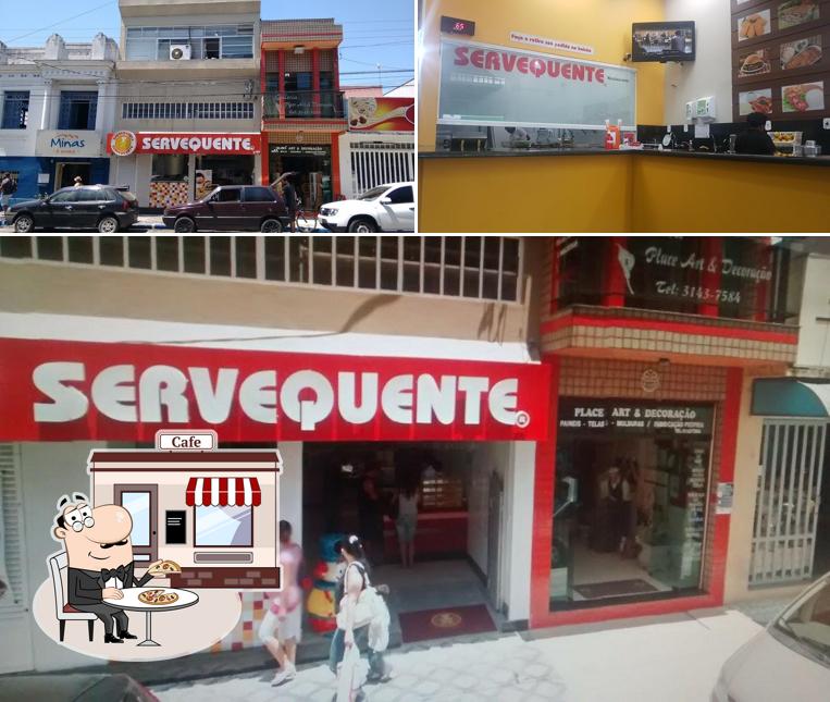 Entre diversos coisas, exterior e interior podem ser encontrados no Serve Quente