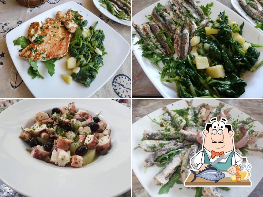 Salmone grigliato al Sea food Furia