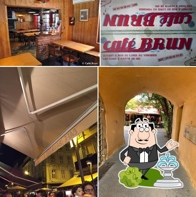 L'extérieur de Café Brun