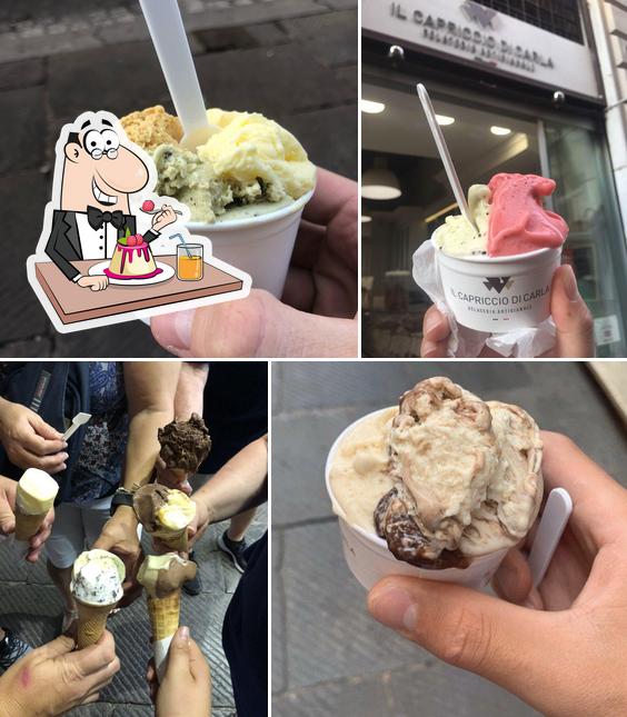 Gelateria Artigianale Il Capriccio di Carla Roma Monti propone un'ampia selezione di dolci