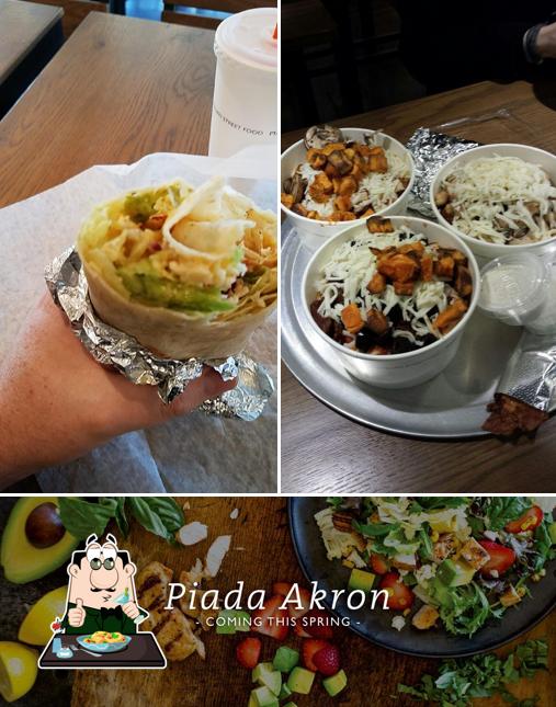 Food at Piada Italian Street Food