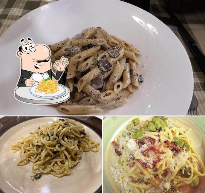 Spaghetti alla carbonara al RISTORANTE AL BATTIBECCO Bricrò Srl