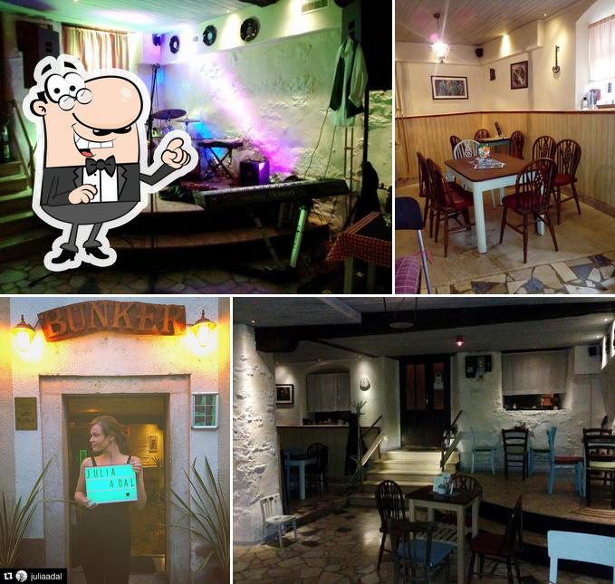 Gli interni di buffet Bunker