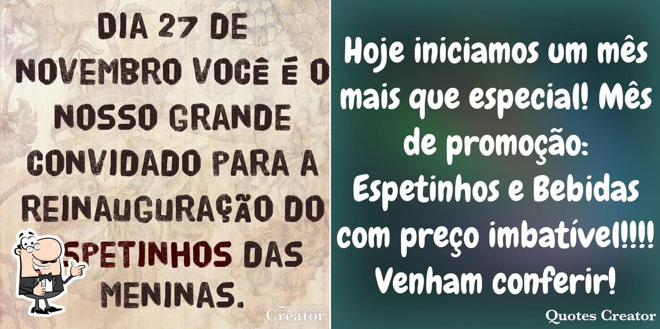 Here's an image of Espetinhos das Meninas Paranavaí PR