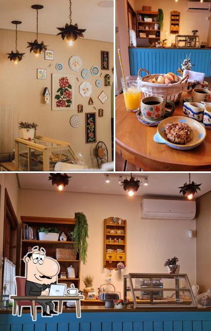 O interior do Massa Cookie&Café