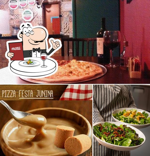 Comida em Pizzaria Umbará