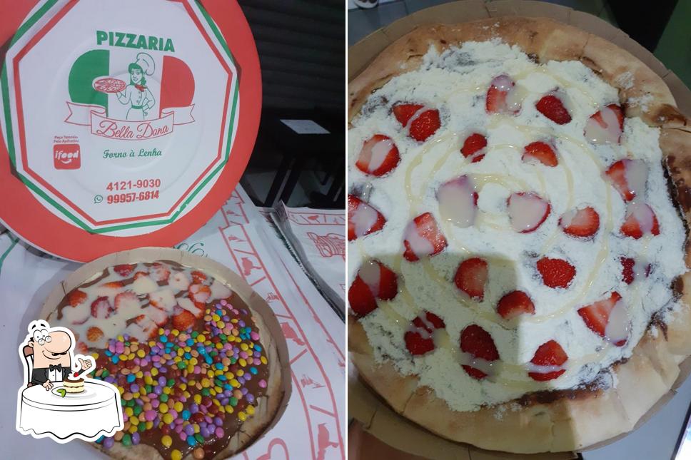 Pizzaria Dona Branca provê uma gama de pratos doces