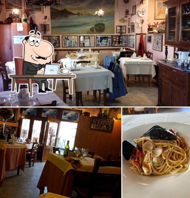 Gli interni di Grotta Del Marinaio