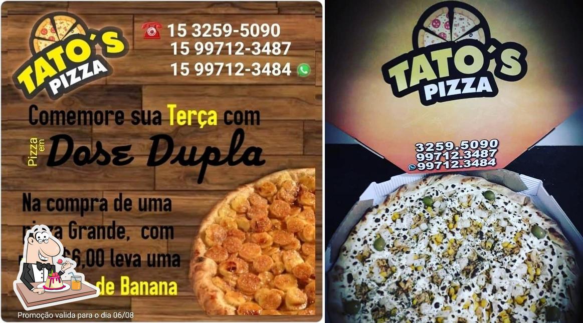 Tato's Pizza Tatuí provê uma variedade de sobremesas