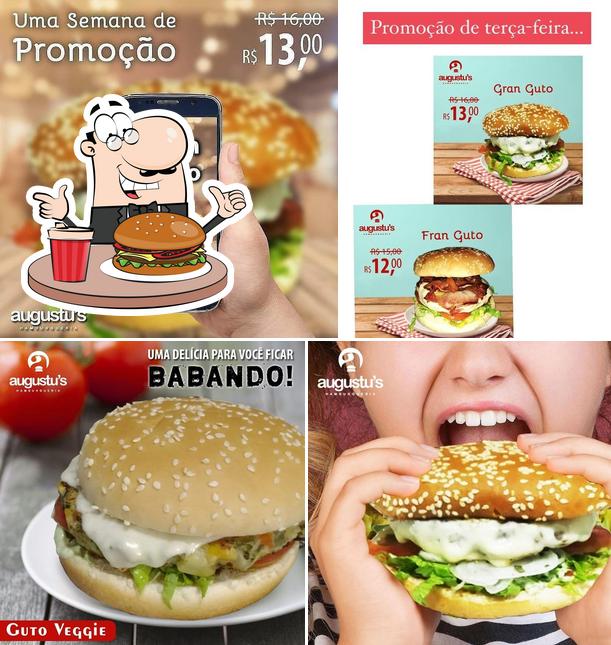 Consiga um hambúrguer no Augustus Hamburgueria