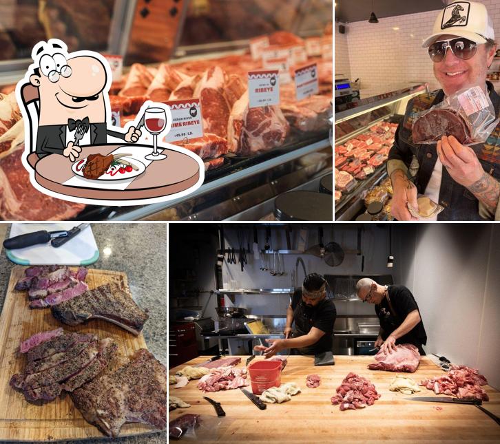 The Wise Ox Butcher & Deli serves meat meals