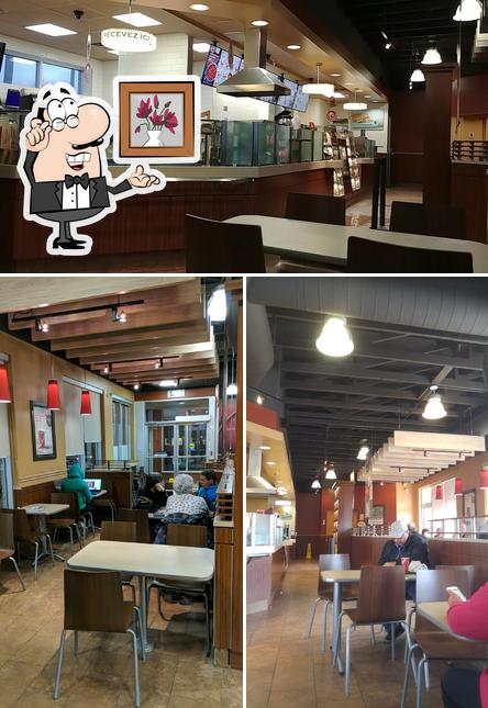 The interior of Tim Hortons