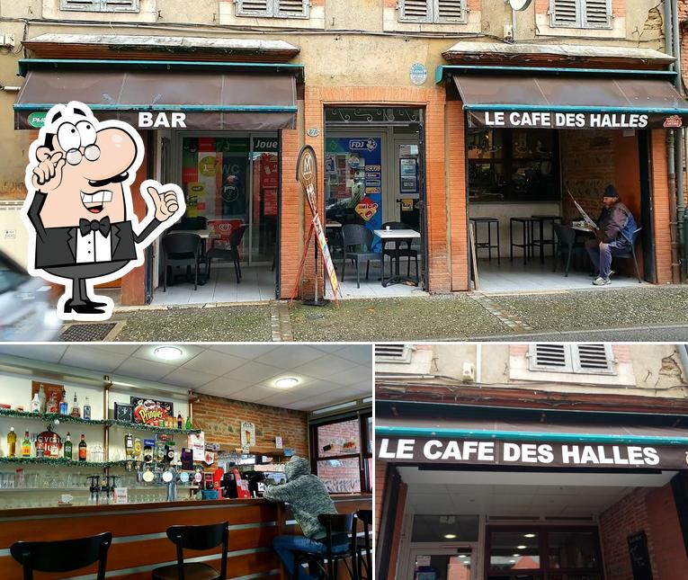 L'intérieur de Café Des Halles