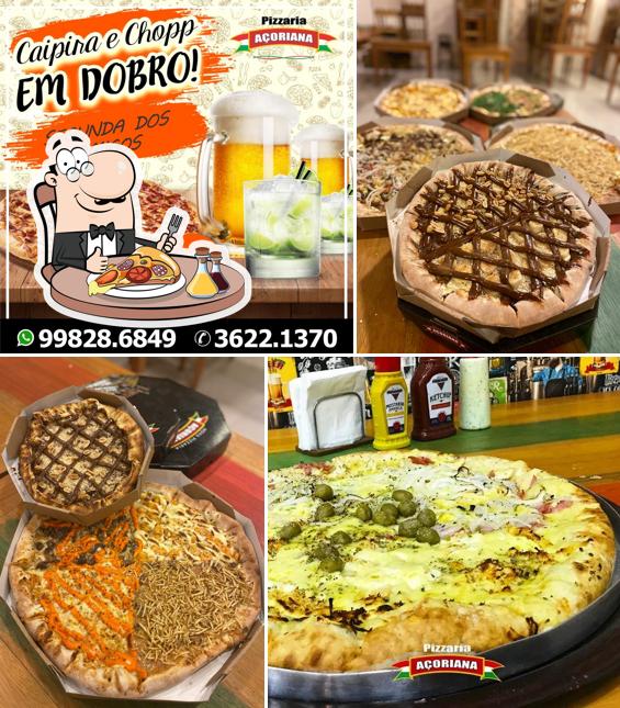 Peça diversos variedades de pizza