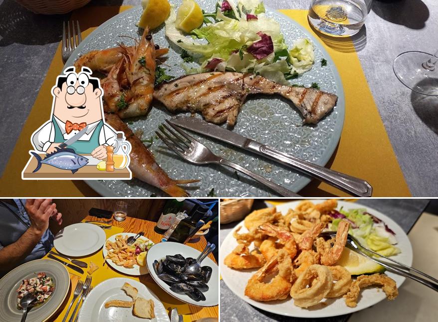Salmone grigliato al Osteria Antica Marina
