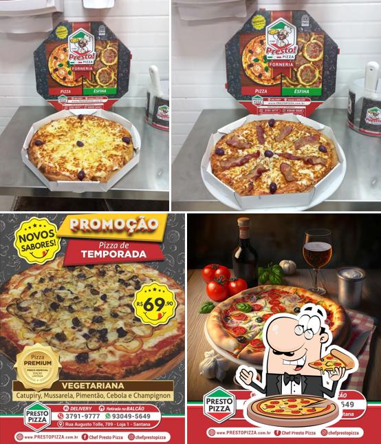 Consiga diversos estilos de pizza