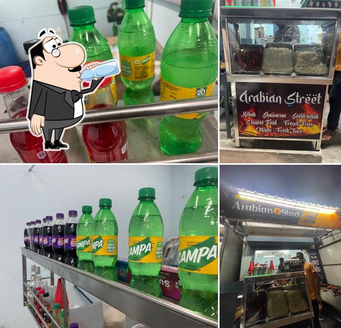 The image of Arabian Street restaurant’s drink and food