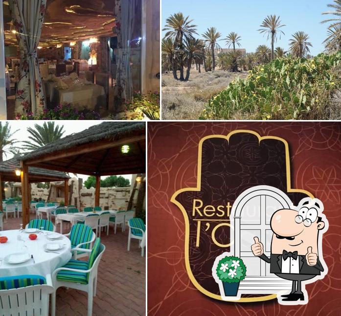 Jetez un coup d’œil à l'espace ouvert de Restaurant l'oasis djerba