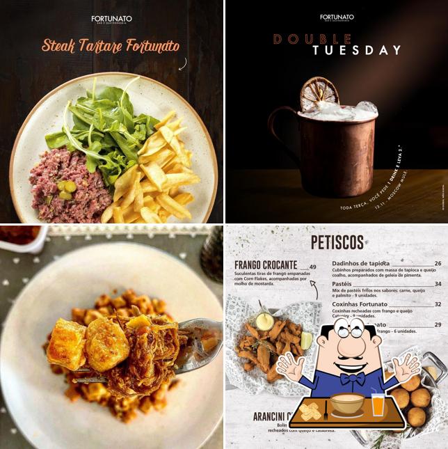 Comida em Fortunato Bar