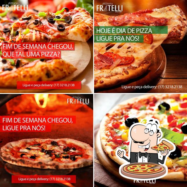 Consiga diferentes variedades de pizza