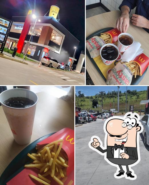Las imágenes de exterior y comida en McDonald's